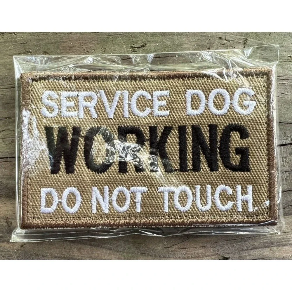 Service Dog Working Do Not Touch Embroidered Removable Patch